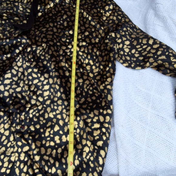 Centre Ville vintage French Golden leopard button down 2X ..14-18 - Picture 9 of 14